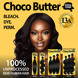 CHOCO BUTTER - 13A 100% UNPROCESSED REMI HUMAN HAIR STRAIGHT