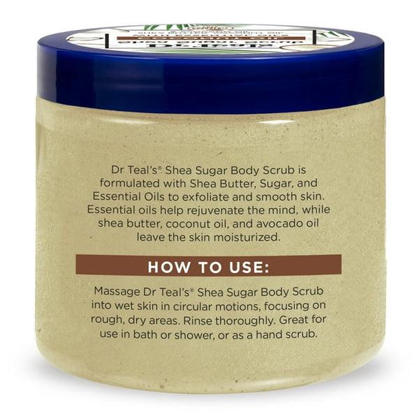 DR. TEALS - Shea Sugar Body Scrub Coconut Oil with Essential Oils