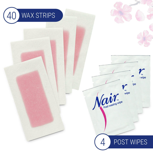 Nair - Hair Remover Wax Ready Strips For Face & Bikini