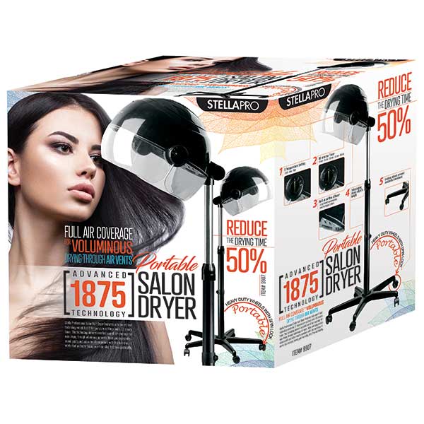 STELLA PRO - PORTABLE 1875 STAND HAIR DRYER #9907 | Zoe Beauty Supply