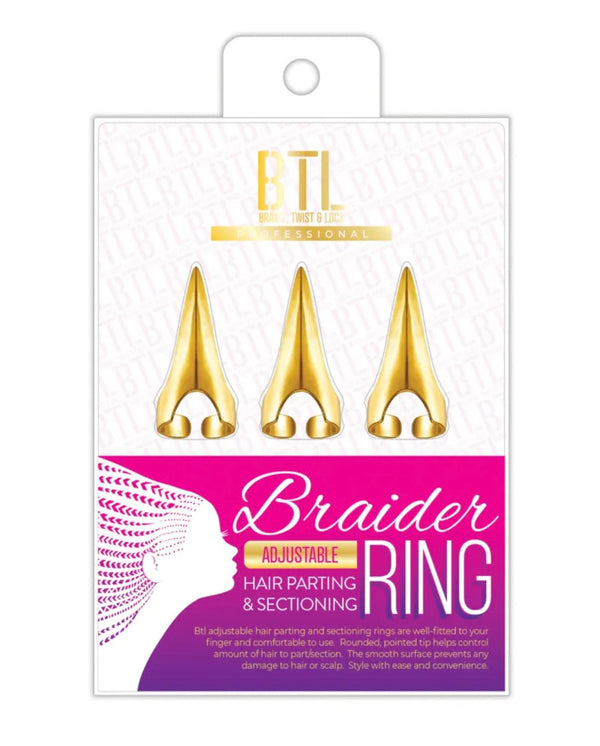 MAGIC COLLECTION - BTL Braider Hair Parting & Sectioning Ring Short GOLD