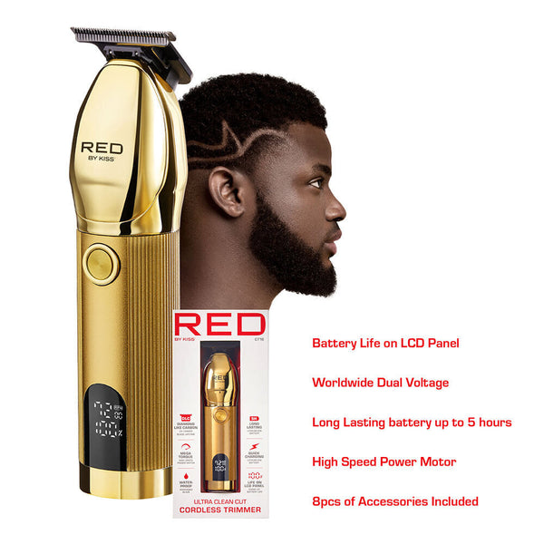 KISS - RED Ultra Clean Cut Cordless Trimmer