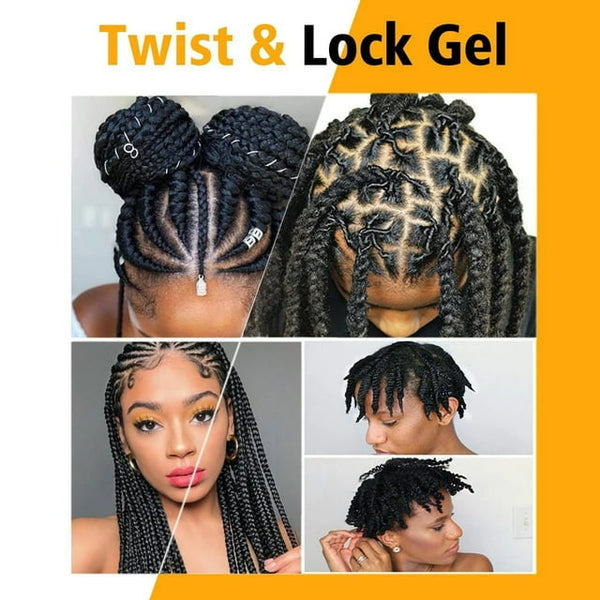 GOIPLE - Strong Hold Braid Gel Good For Twist, Locs, Braids STRAWBERRY
