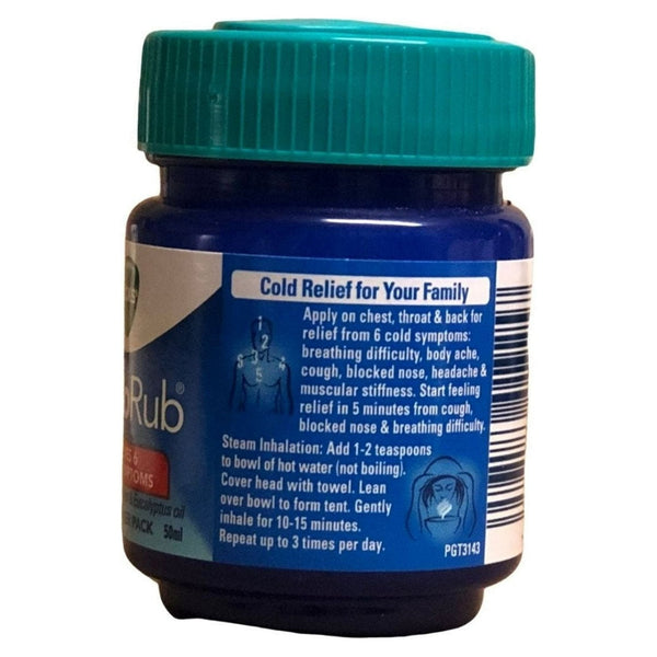 VICKS - VapoRub Cough with Menthol Camphor Eucalyptus Relieves Cold Symptoms