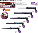 KISS - RED 3/4" to 3/8" Ceramic Tourmaline Curling Wand