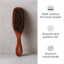 DIANE - Premium 100% Boar Wave Brush MEDIUM