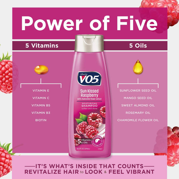 Alberto VO5 - Sun Kissed Raspberry Moisturizing Shampoo