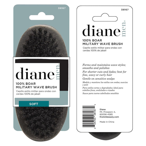 DIANE - 100% Boar Military Wave Brush SOFT