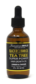 Jamaican Wild - Black Rice Bran Oil Super Power Hair Growth Oil TEA TREE