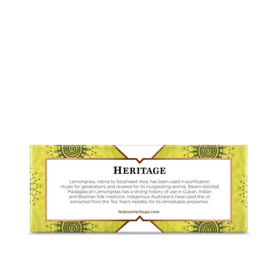 NUBIAN - LemonGrass & Tea Tree Bar Soap Brightening & Refreshing