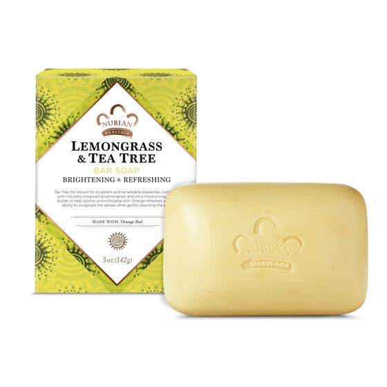 NUBIAN - LemonGrass & Tea Tree Bar Soap Brightening & Refreshing
