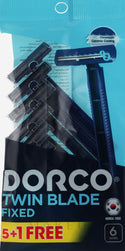 DORCO - 5 TWIN BLADE DISPOSABLE RAZORS BLUE