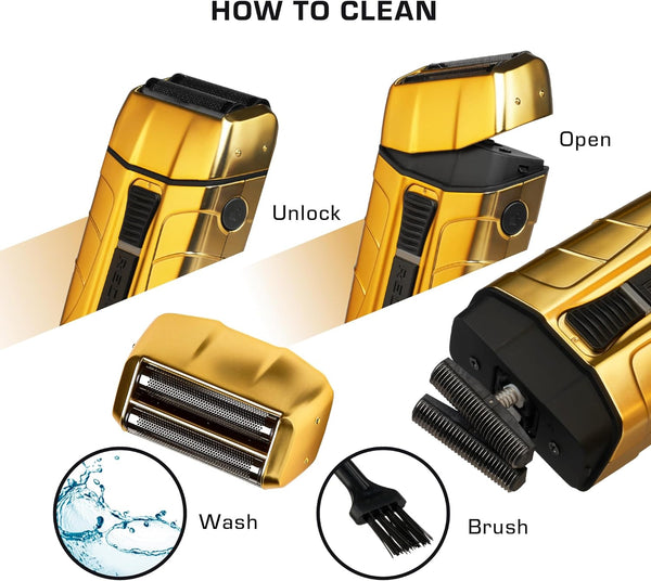 KISS - RED PRO CORDLESS SHAVER MATT GOLD