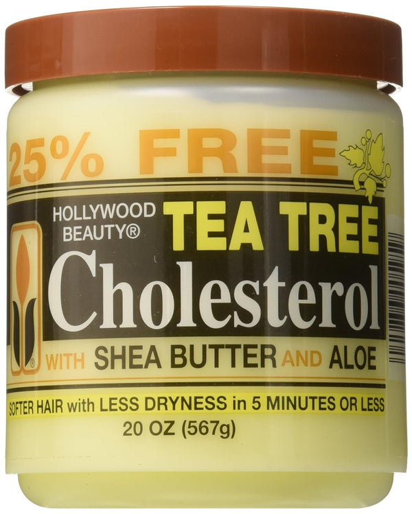 HollyWood Beauty - Tea Tree Cholesterol W/ Shea Butter & Aloe