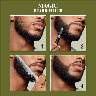 SoftSheen Carson - Magic Grooming Beard Filler Quick Drying Hair Color Touch Up Stick Natural Black