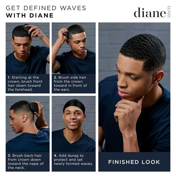 DIANE - 100% Boar Military Wave Brush SOFT