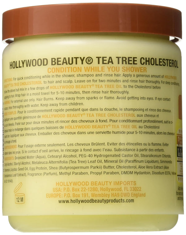 HollyWood Beauty - Tea Tree Cholesterol W/ Shea Butter & Aloe