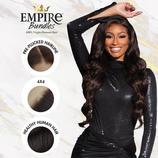 SENSATIONNEL - EMPIRE 10A BUNDLES 4X4 CLOSURE MULTI PACK BODY WAVE (HUMAN)