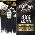 SENSATIONNEL - EMPIRE 10A BUNDLES 4X4 CLOSURE MULTI PACK STRAIGHT (HUMAN)