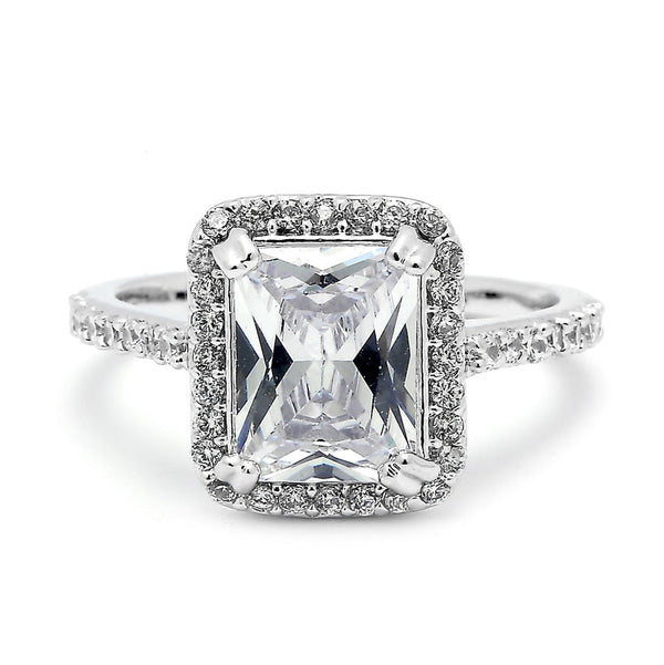 JOY JEWELRY - Cubic Zirconia Silver Ring (99R-085)