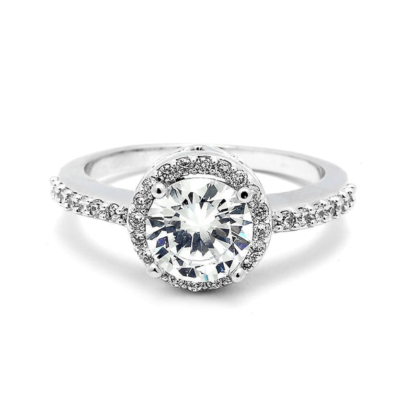 JOY JEWELRY - Cubic Zirconia Silver Ring (99R-087)