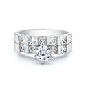 JOY JEWELRY - Cubic Zirconia Silver Ring (99R-004)