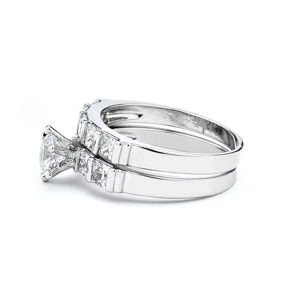 JOY JEWELRY - Cubic Zirconia Silver Ring (99R-004)