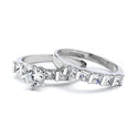 JOY JEWELRY - Cubic Zirconia Silver Ring (99R-004)