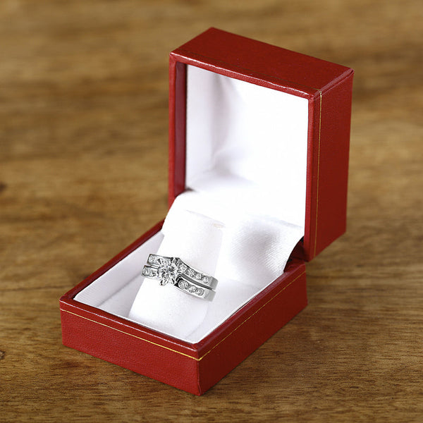 JOY JEWELRY - Cubic Zirconia Silver Ring (99R-026)