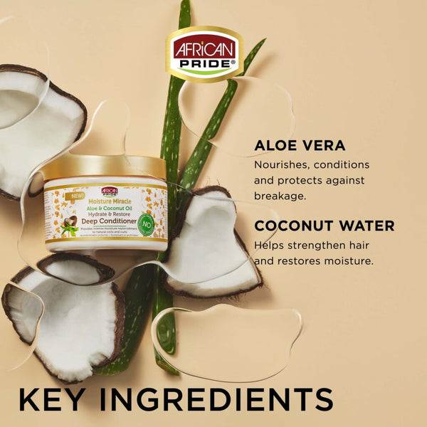 African Pride - Moisture Miracle Aloe & Coconut Oil Deep Conditioner