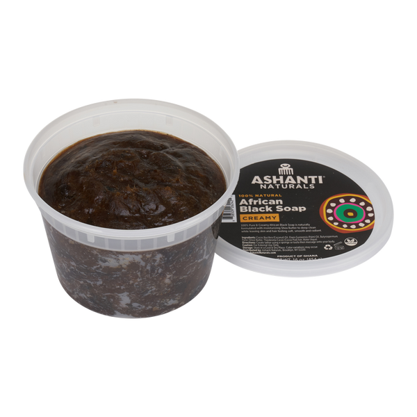 ASHANTI - 100% NATURAL AFRICAN BLACK SOAP CREAMY