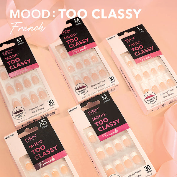 EBIN - MOOD: TOO CLASSY FRENCH NAIL - 012 (LARGE)