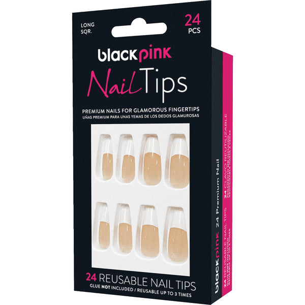 BLACK PINK - Nail Tips Premium False Nails BNT015
