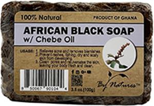 By Natures - 100% Natural African Black Soap W/ Chebe Oil