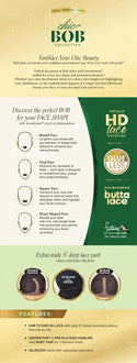 SENSATIONNEL - BUTTA CHIC BOB LACE WIG - BOB UNIT 6