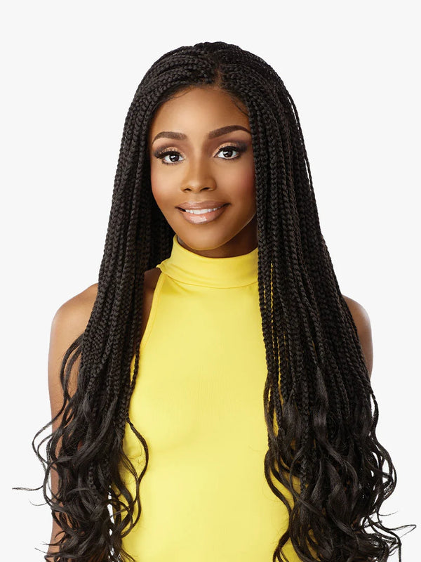 SENSATIONNEL - CLOUD 9 4X4 BRAIDED LACE WIG "BOX FRENCH CURL 30"