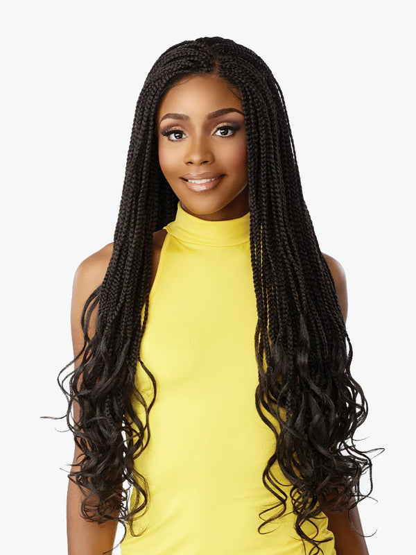 SENSATIONNEL - CLOUD 9 4X4 BRAIDED LACE WIG "BOX FRENCH CURL 30"
