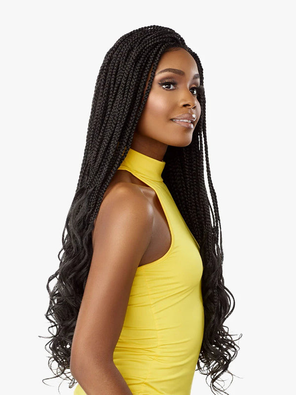 SENSATIONNEL - CLOUD 9 4X4 BRAIDED LACE WIG "BOX FRENCH CURL 30"