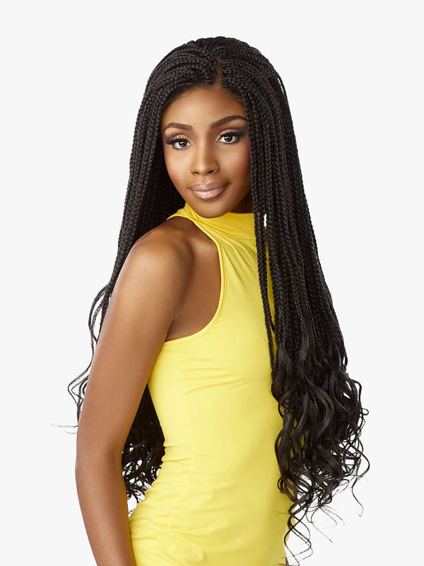 SENSATIONNEL - CLOUD 9 4X4 BRAIDED LACE WIG "BOX FRENCH CURL 30"