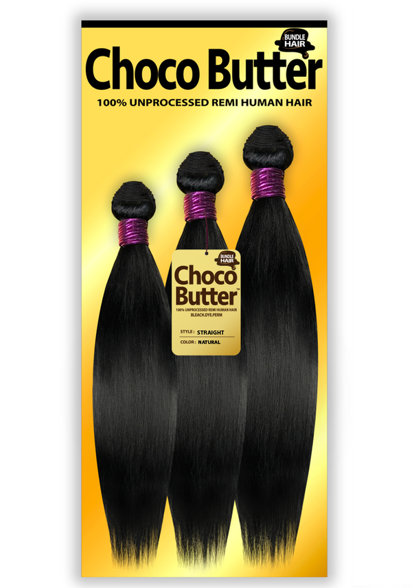 CHOCO BUTTER - 13A 100% UNPROCESSED REMI HUMAN HAIR STRAIGHT