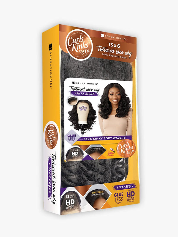 SENSATIOINNEL - KINKY EDGE 13X6 LACE WIG - KINKY BODY WAVE 18 (CK&CO)