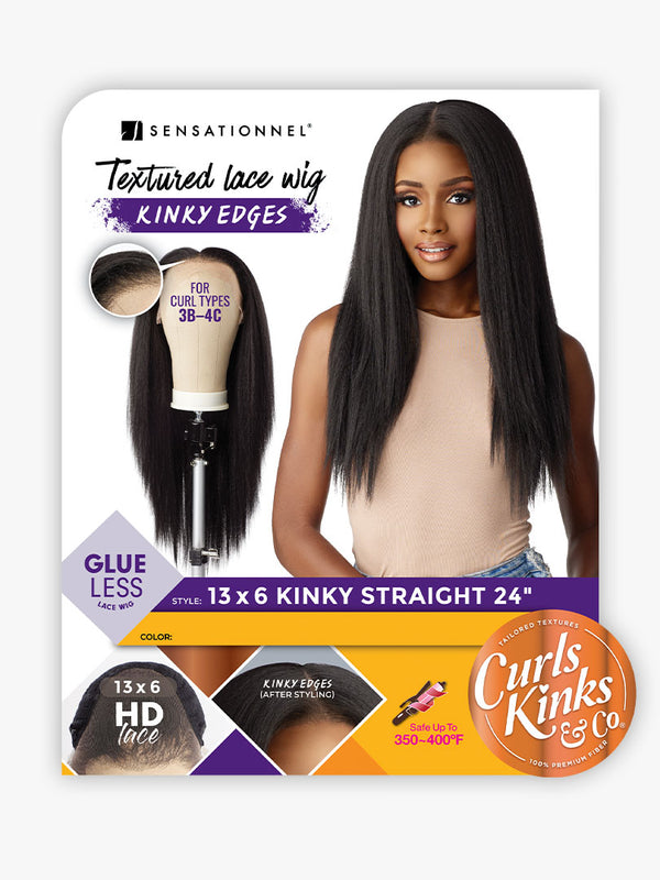 SENSATIONNEL - KINKY EDGE 13X6 LACE WIG - KINKY STRAIGHT 24 (CK&CO)