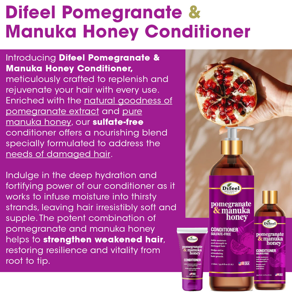 Difeel - POMEGRANATE & MANUKA HONEY SULFATE-FREE CONDITIONER