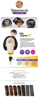 SENSATIONNEL - KINKY EDGE 13X6 LACE WIG - KINKY BOB 9 (CK&CO)