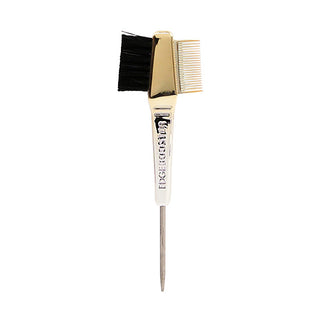 STYLE FACTOR - Edge Booster Hair Brush + Comb GOLD/SILVER