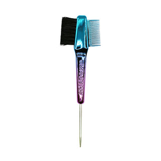 STYLE FACTOR - Edge Booster Hair Brush + Comb BLUE/PURPLE