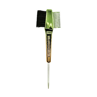 STYLE FACTOR - Edge Booster Hair Brush + Comb GREEN/GOLD