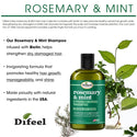 Difeel - Rosemary & Mint Hair Strengthening Shampoo With Biotin