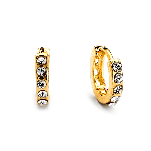 JOY JEWELRY - Gold Huggies Hoop Earrings