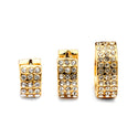 JOY JEWELRY - Gold Triple Huggies Hoop Earrings